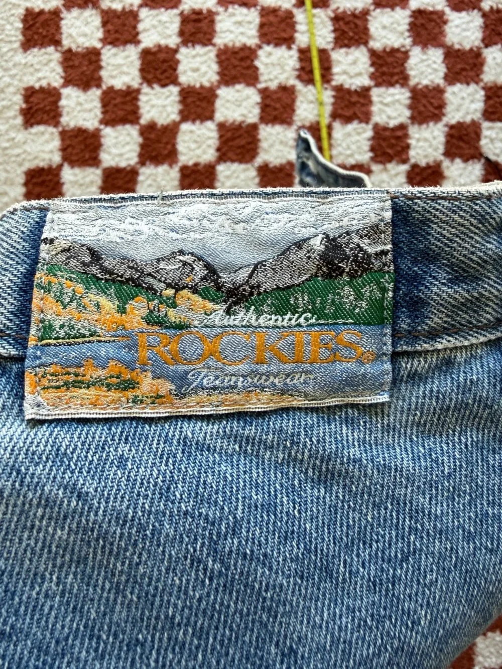Vintage 80s Rocky Mountain High Waisted Jeans 100% cotton (Rockies) - Picture 2 of 11